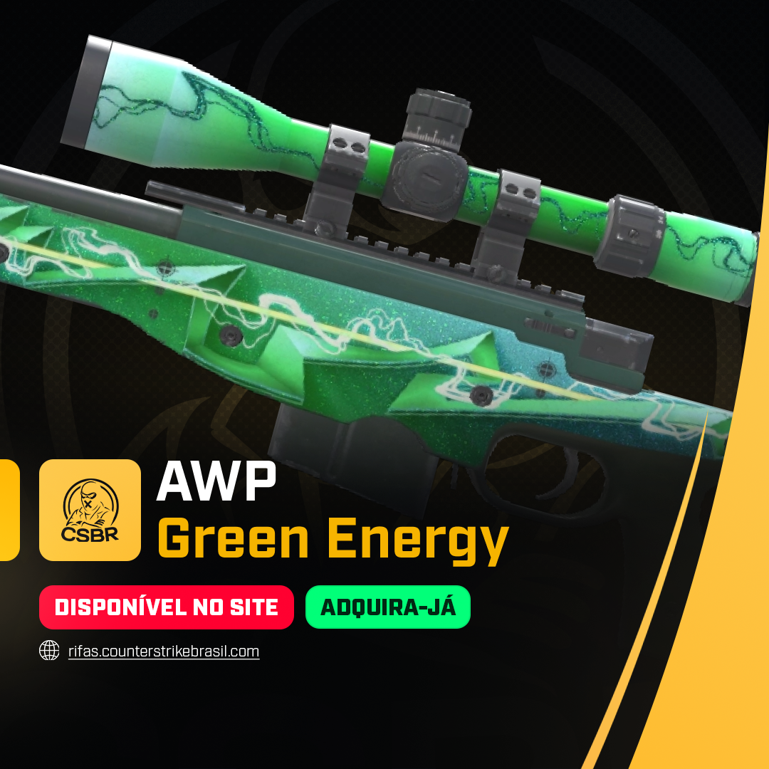 1205 —  GRÁTIS AWP | Green Energy (Field-Tested)
